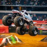 AT&T Stadium - white and black monster truck toy