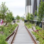 High Line - people walking on gray concrete pathway during daytime