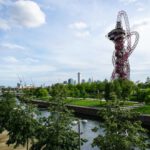 Olympic Park - white and red tower