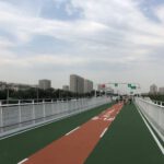 Bicycle Highway - white and brown racing track