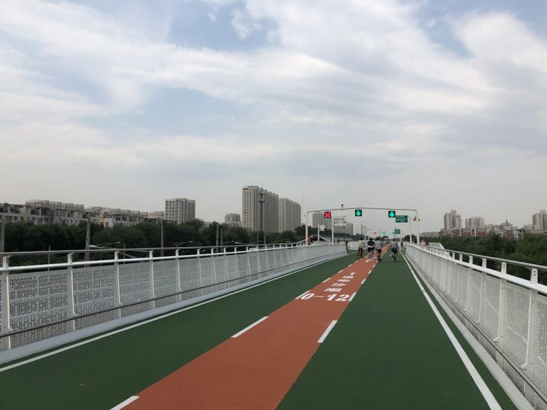 Bicycle Highway - white and brown racing track