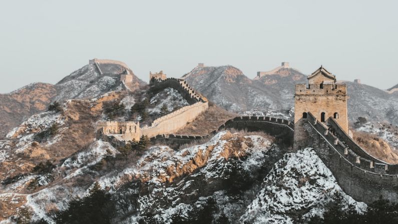 Great Wall - brown concrete building on top of mountain