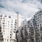 Battersea Station - a group of tall buildings next to each other