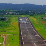 Noise Reduction Airport - airliner on runway