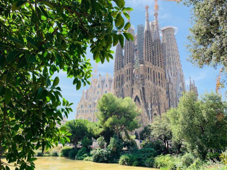 Sagrada Família - green trees near brown concrete building during daytime